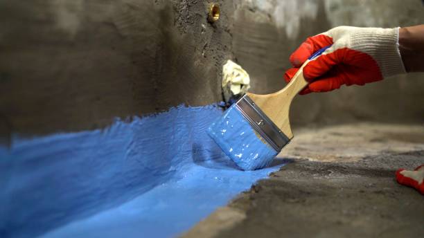 Commercial Waterproofing project at a Berrien Springs, MI business property by SJ Waterproofing Pros